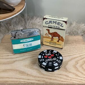 Bundle Of 3 Vintage Non Working Lighters For Collection And Decor